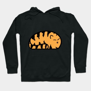 Cute little ginger cat blob Hoodie